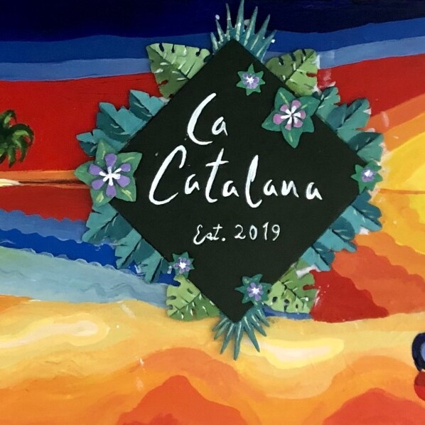 La catalana   
Acrílico sobre tabla,  
???