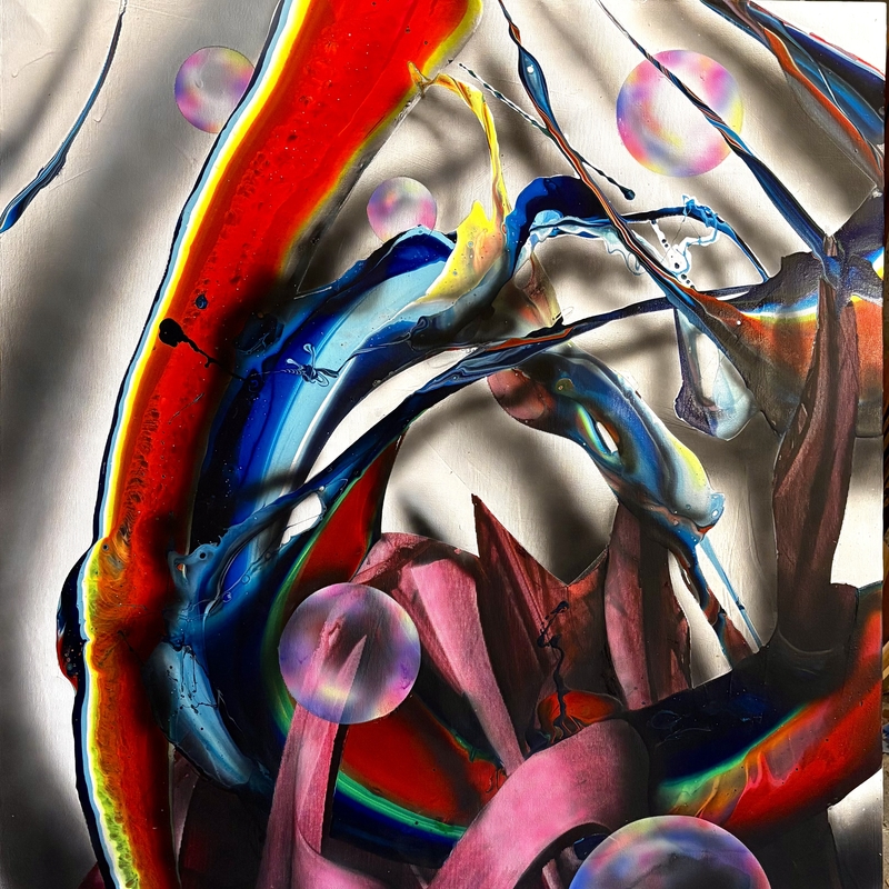 Presión,
Acrílico sobre lienzo,
100x75 cm.